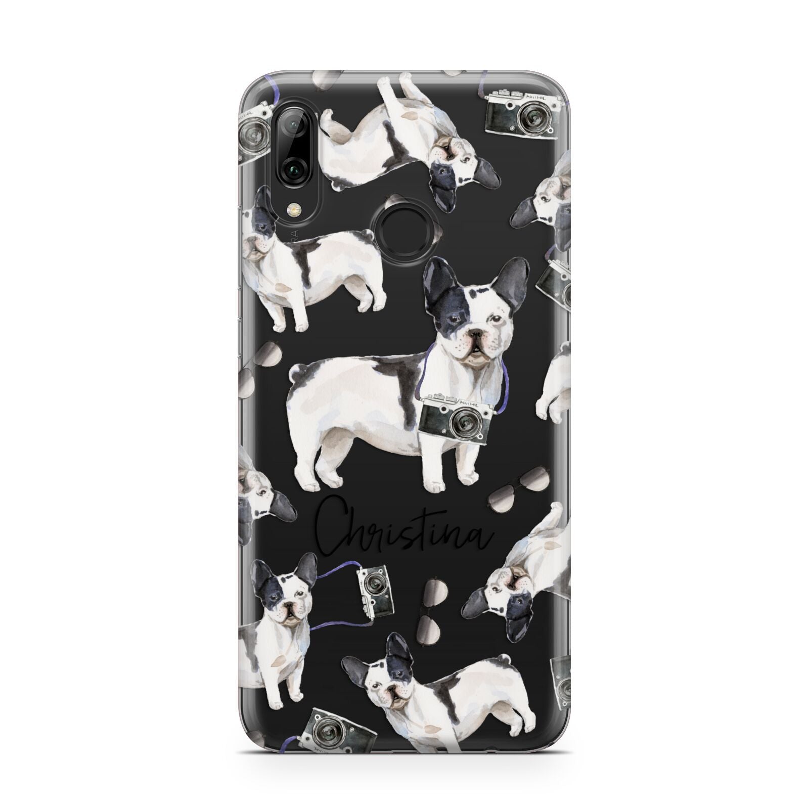 Personalised French Bulldog Huawei Y7 2019