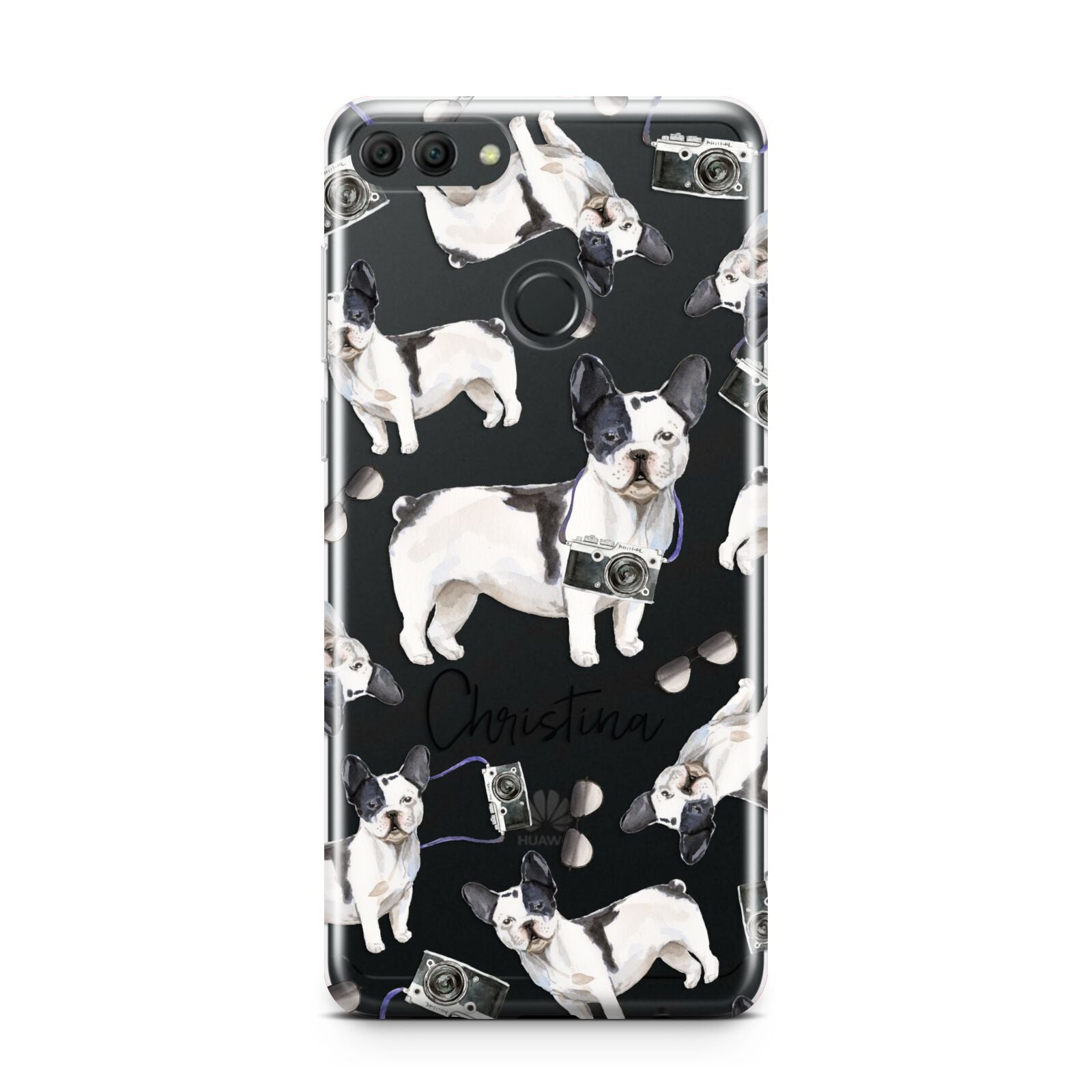 Personalised French Bulldog Huawei Y9 2018