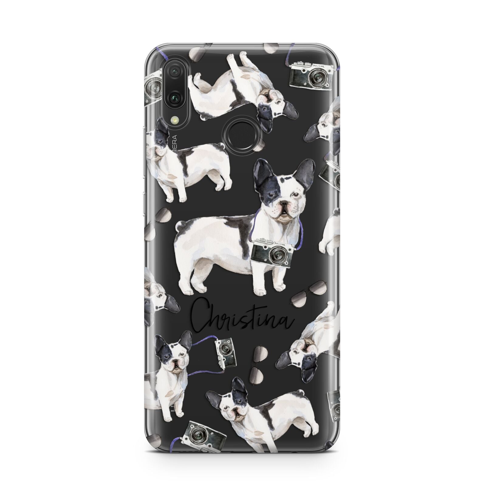 Personalised French Bulldog Huawei Y9 2019