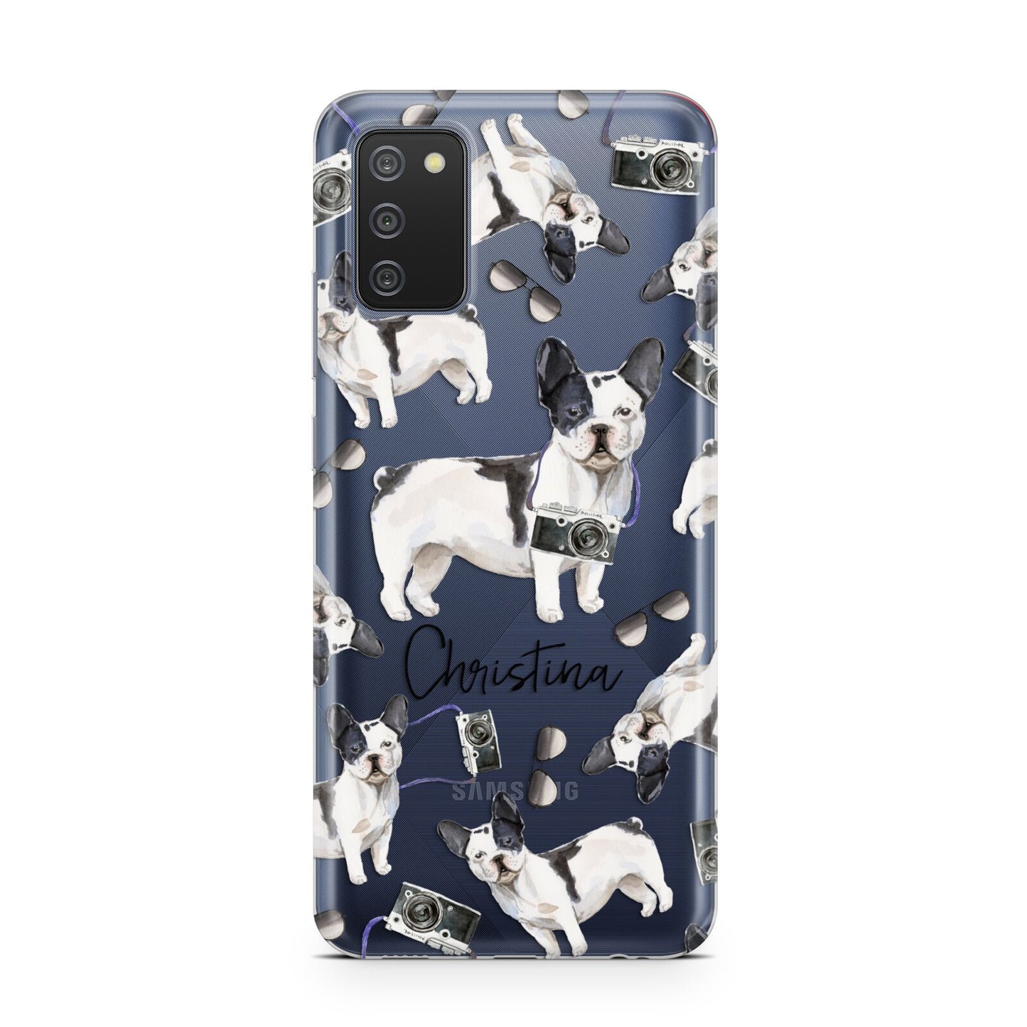 Personalised French Bulldog Samsung A02s Case