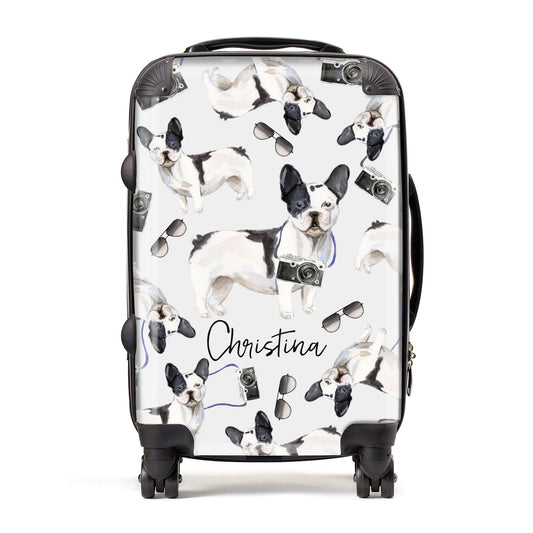 Personalised French Bulldog Suitcase