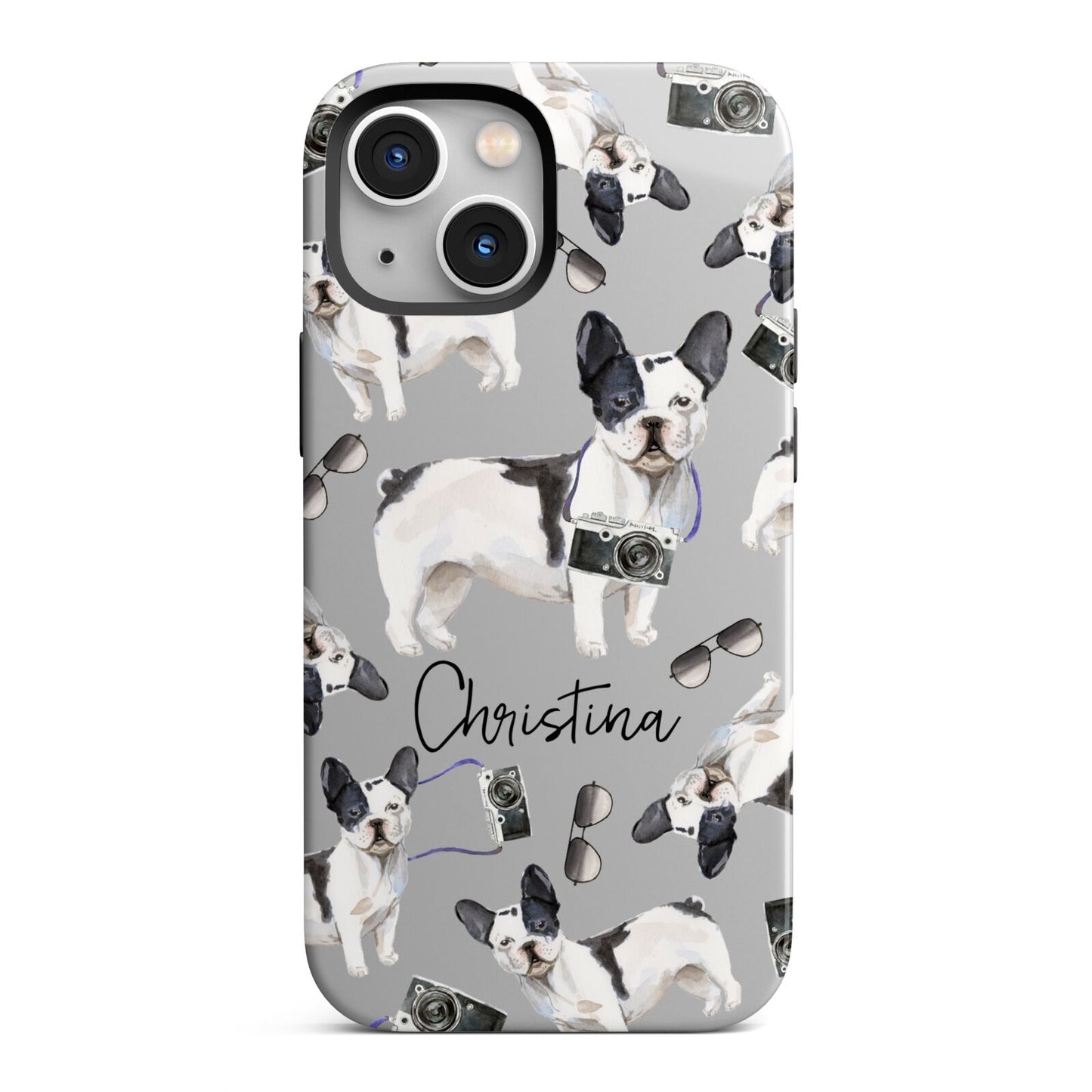 Personalised French Bulldog iPhone 13 Mini Full Wrap 3D Tough Case