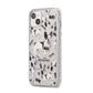 Personalised French Bulldog iPhone 14 Plus Glitter Tough Case Starlight Angled Image