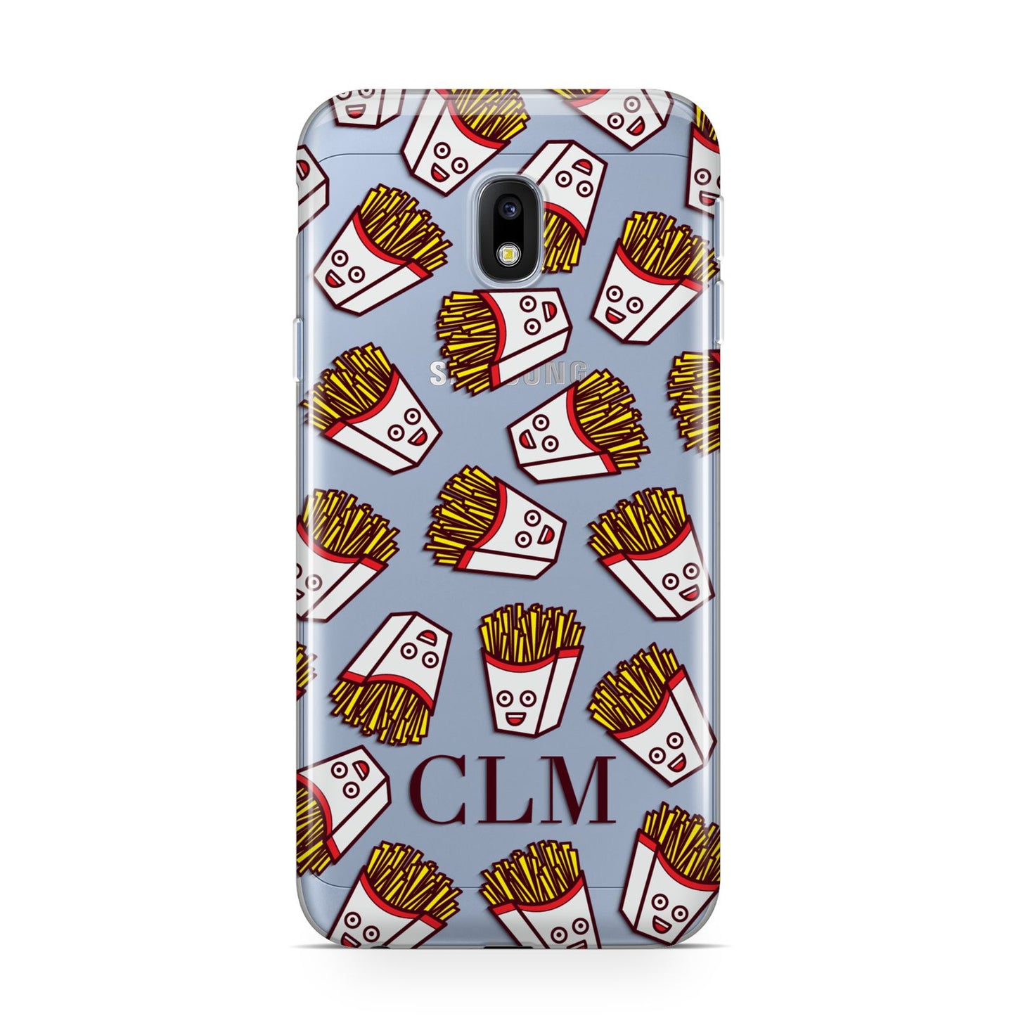 Personalised Fries Initials Clear Samsung Galaxy J3 2017 Case