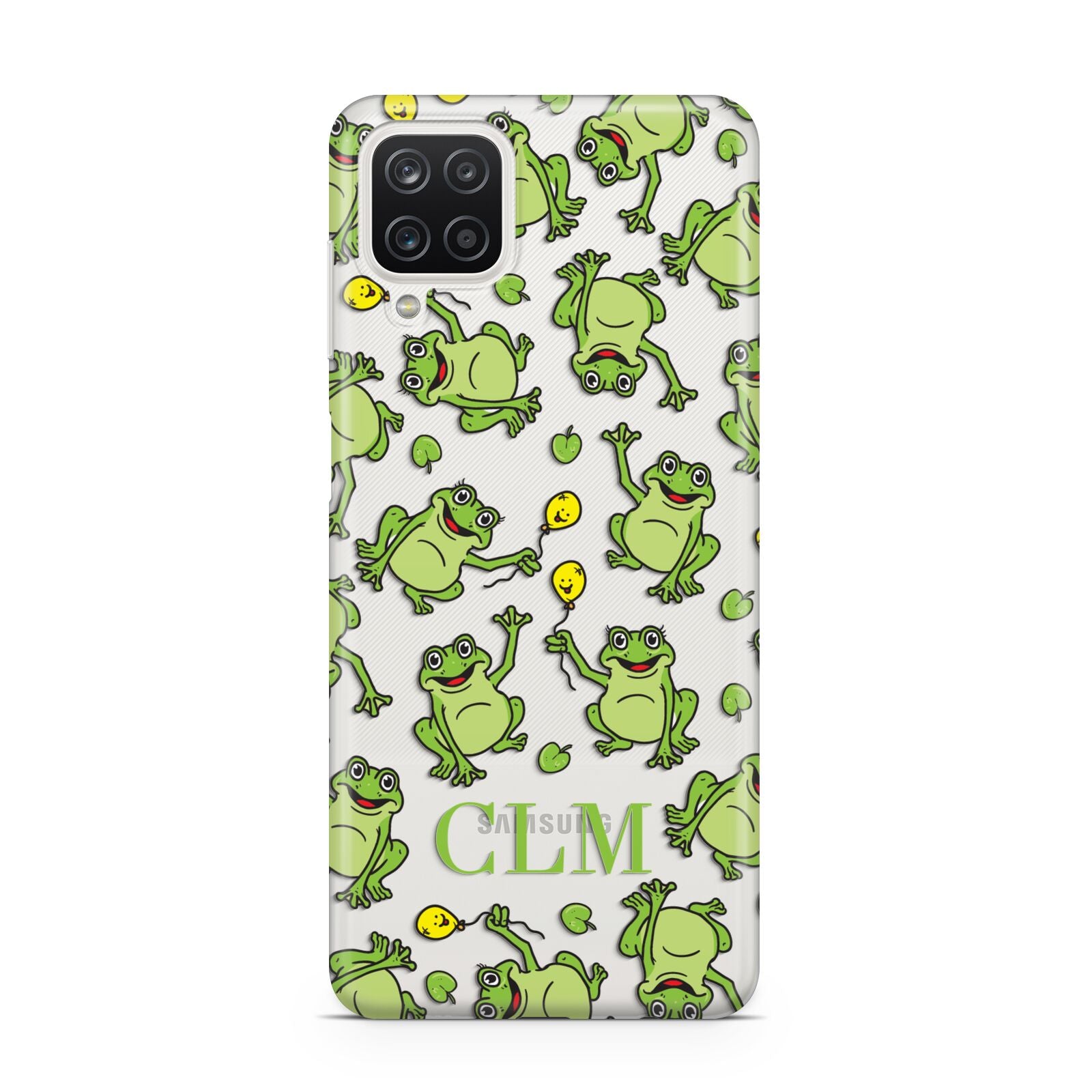 Personalised Frog Initials Samsung A12 Case