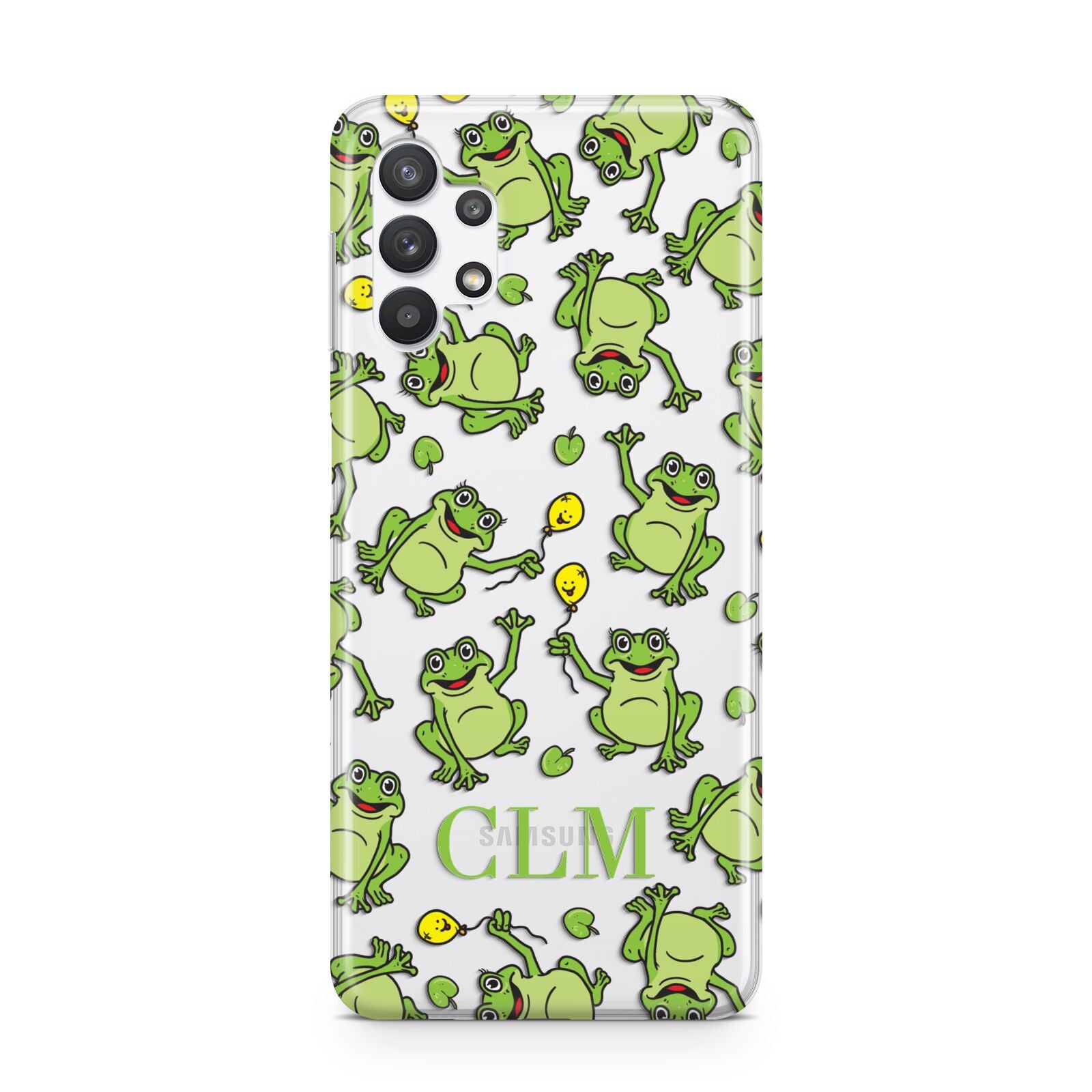 Personalised Frog Initials Samsung A32 5G Case