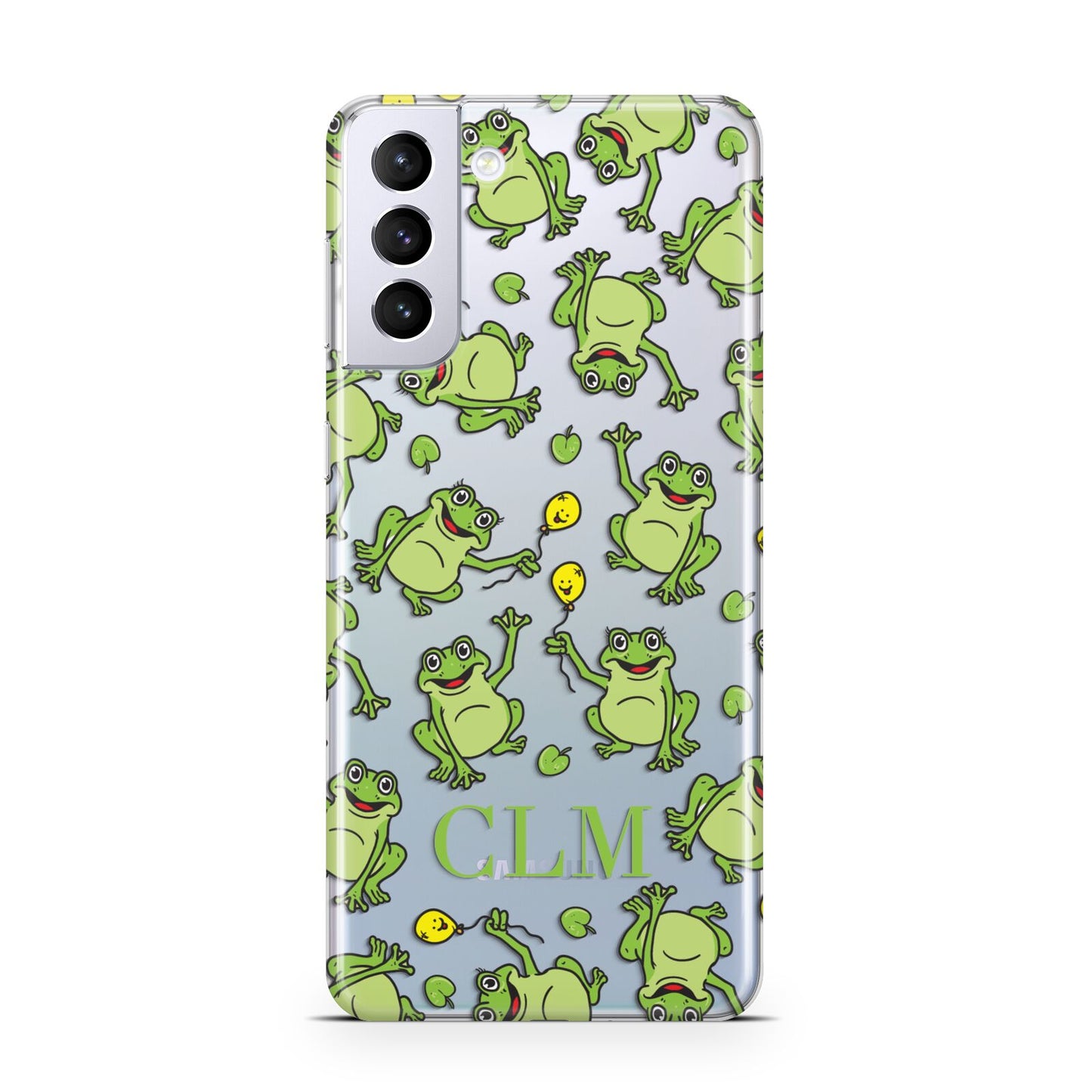 Personalised Frog Initials Samsung S21 Plus Case