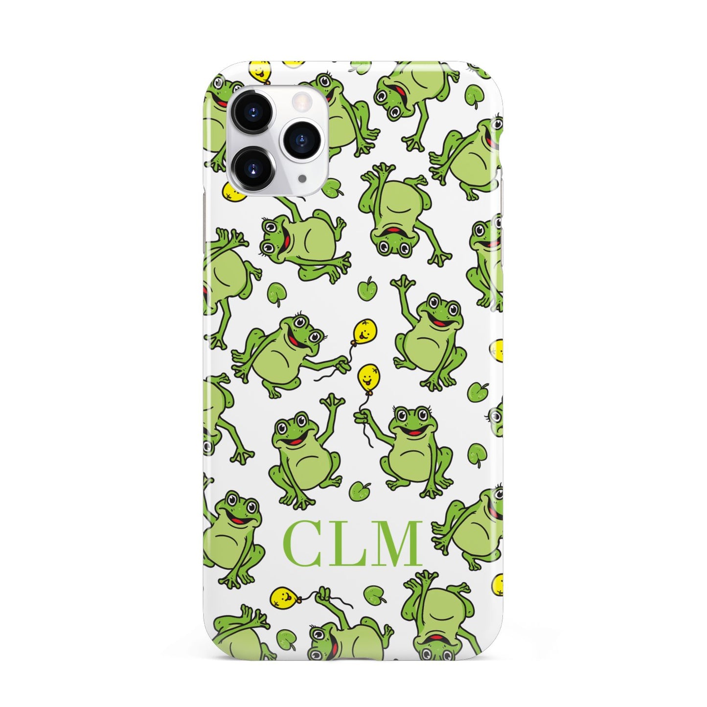 Personalised Frog Initials iPhone 11 Pro Max 3D Tough Case