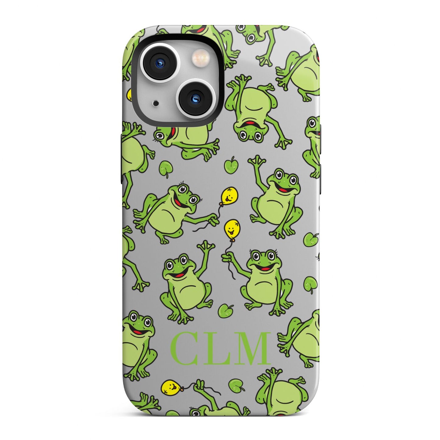 Personalised Frog Initials iPhone 13 Mini Full Wrap 3D Tough Case