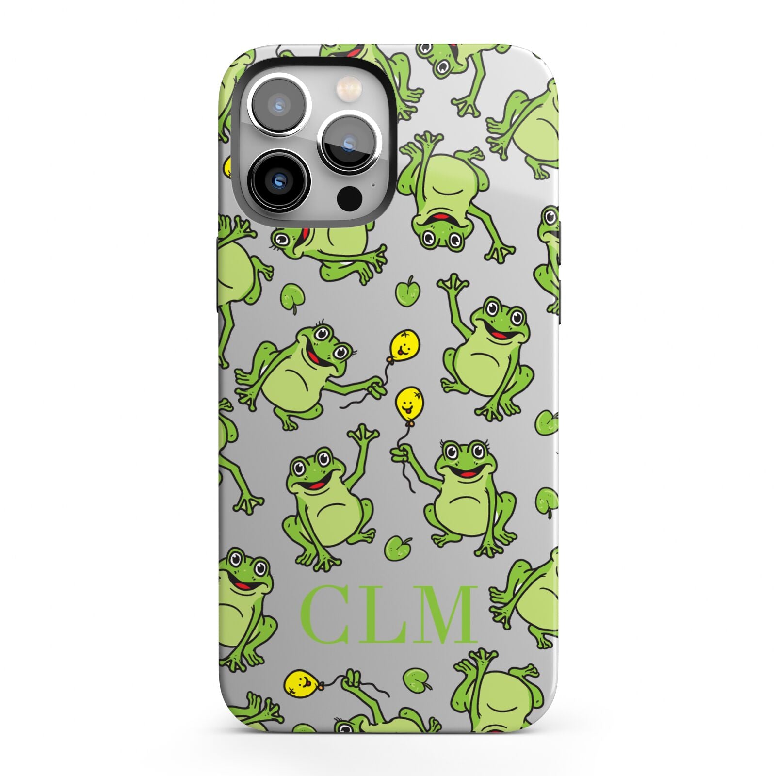 Personalised Frog Initials iPhone 13 Pro Max Full Wrap 3D Tough Case