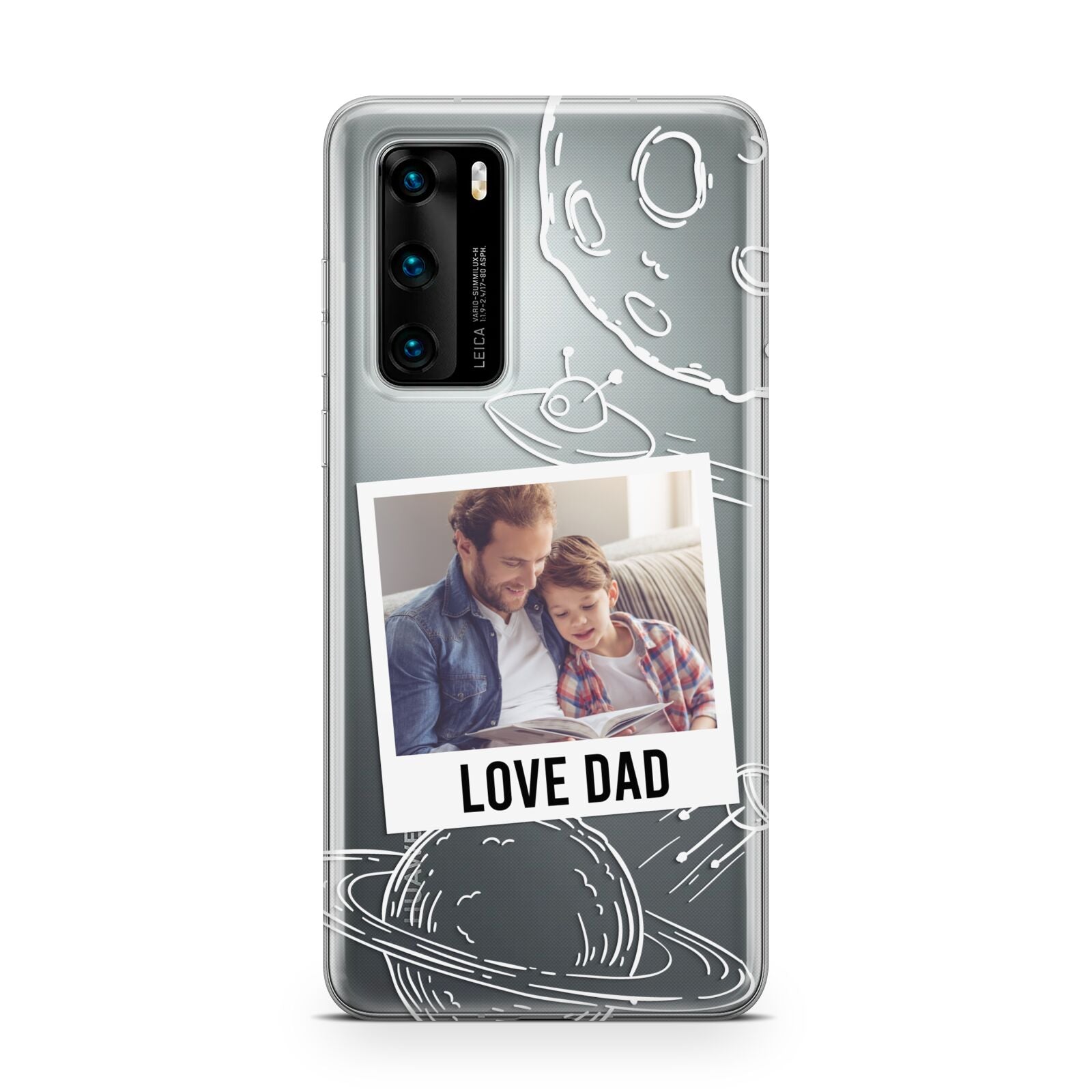 Personalised From Dad Photo Huawei P40 Phone Case