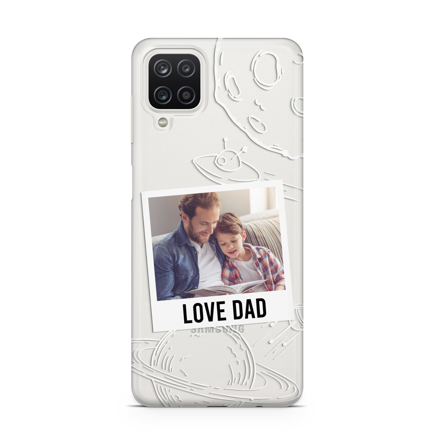 Personalised From Dad Photo Samsung A12 Case