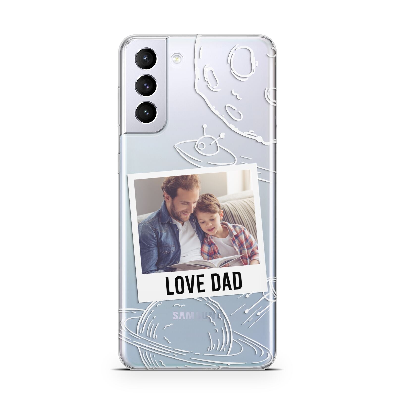 Personalised From Dad Photo Samsung S21 Plus Case