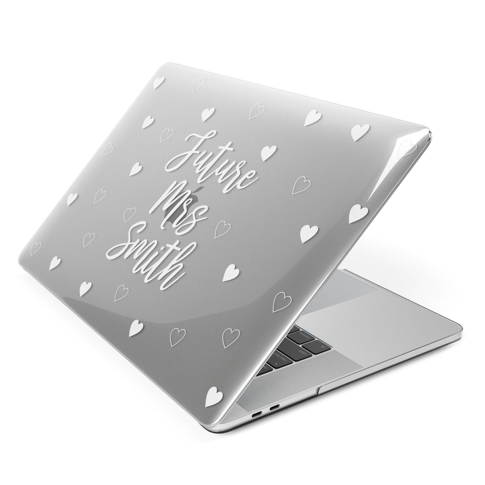 Personalised Future Mrs Apple MacBook Case Side View