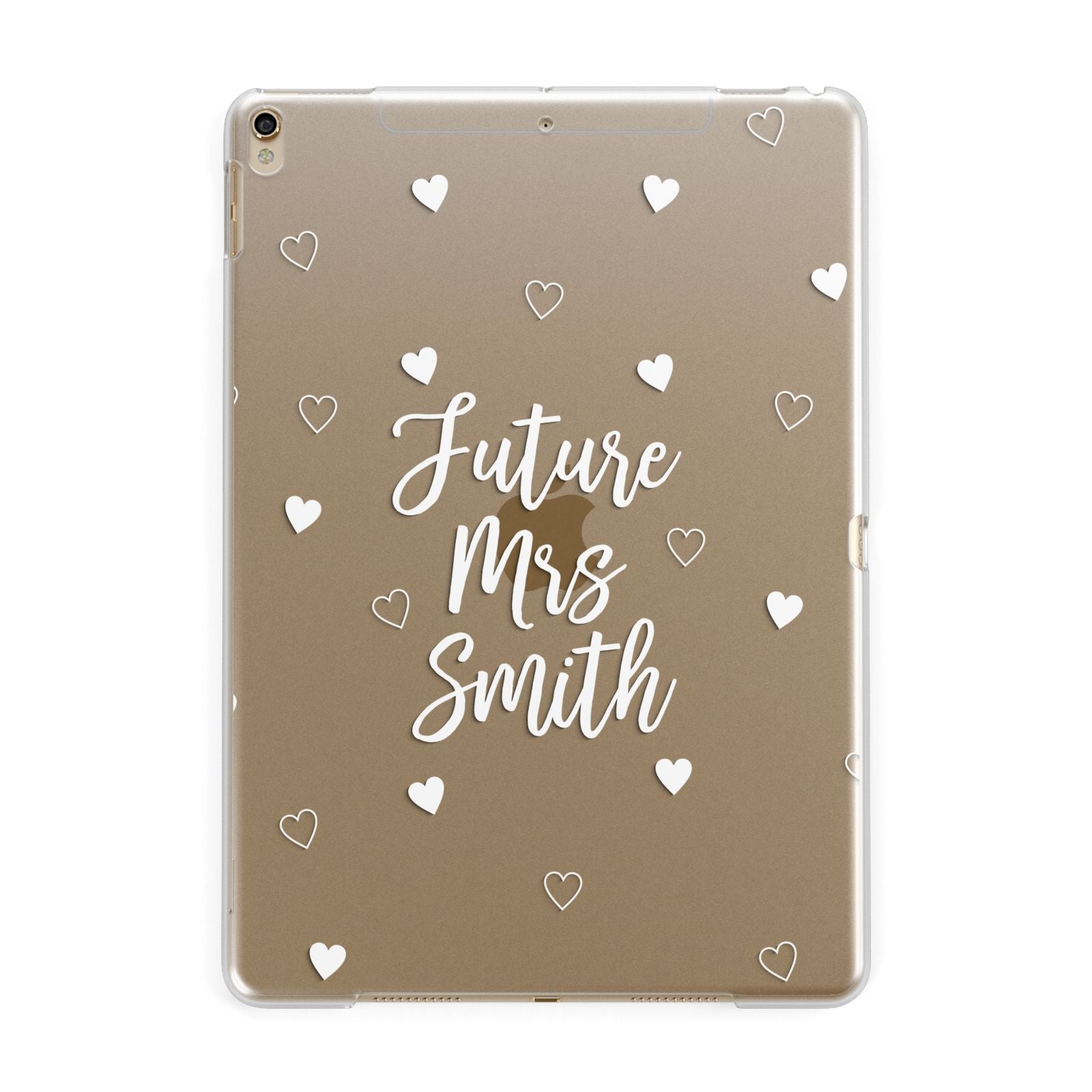 Personalised Future Mrs Apple iPad Gold Case