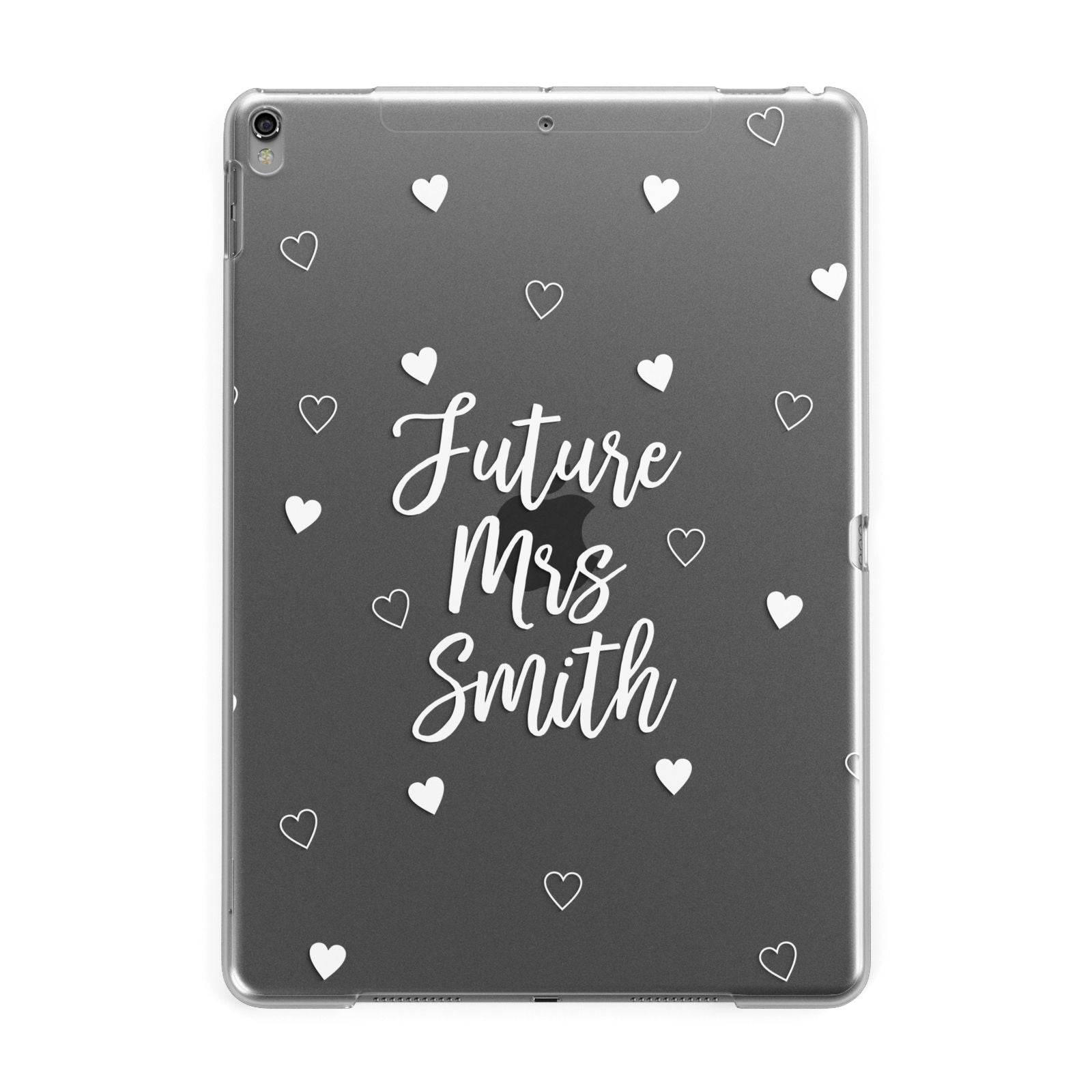 Personalised Future Mrs Apple iPad Grey Case