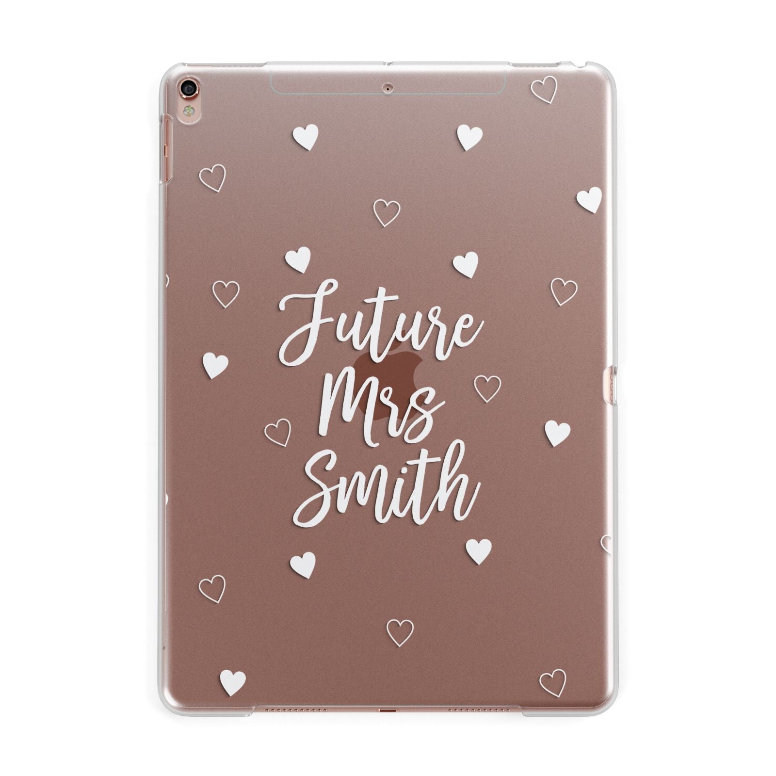 Personalised Future Mrs Apple iPad Rose Gold Case