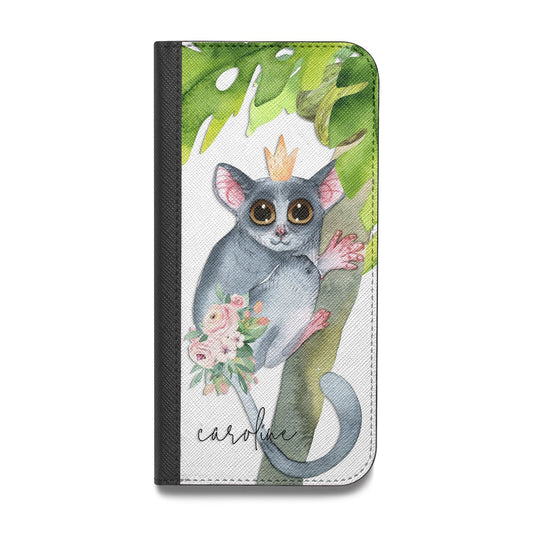 Personalised Galago Vegan Leather Flip iPhone Case