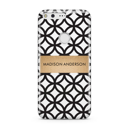 Personalised Geometric Name Or Initials Custom Google Pixel Case