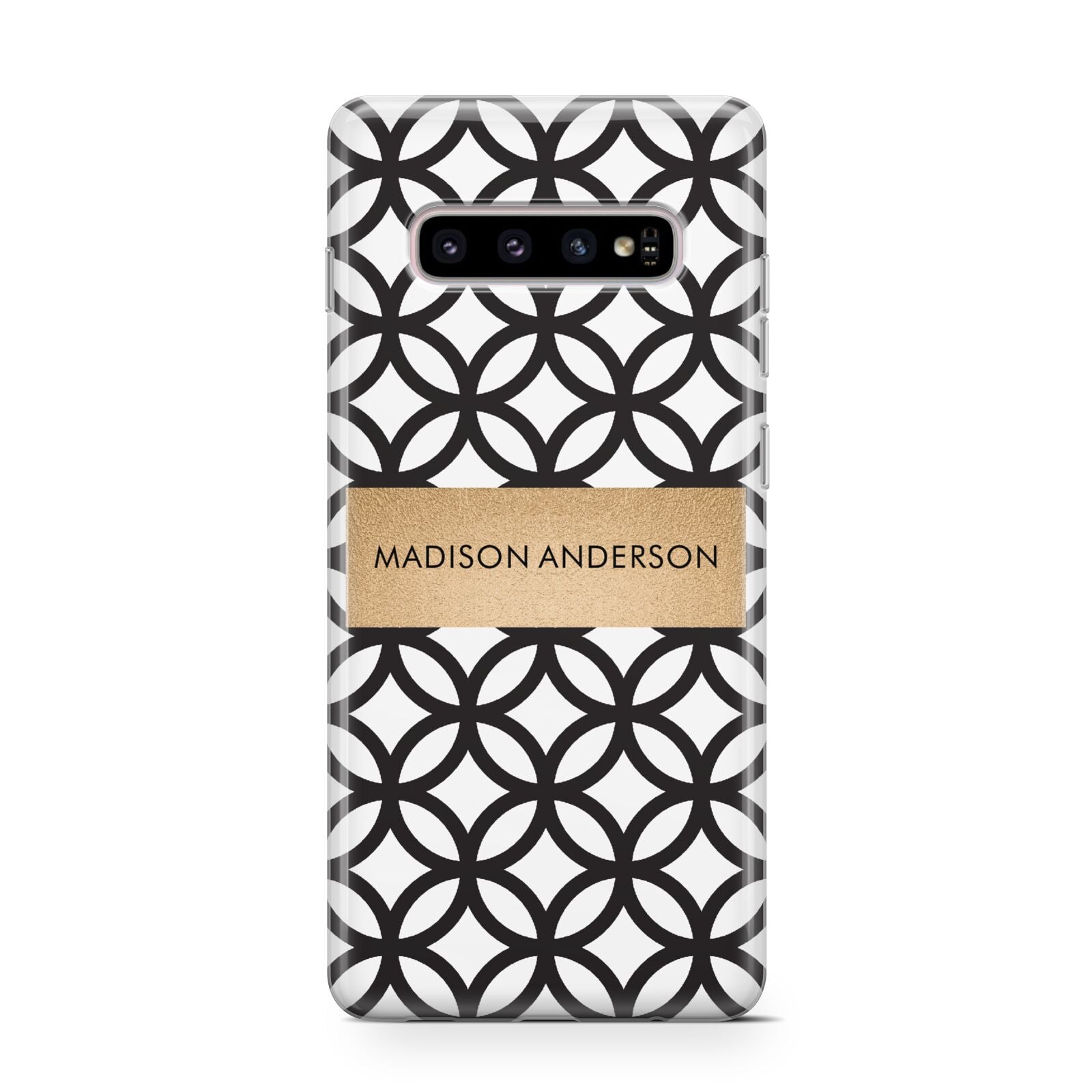 Personalised Geometric Name Or Initials Custom Protective Samsung Galaxy Case