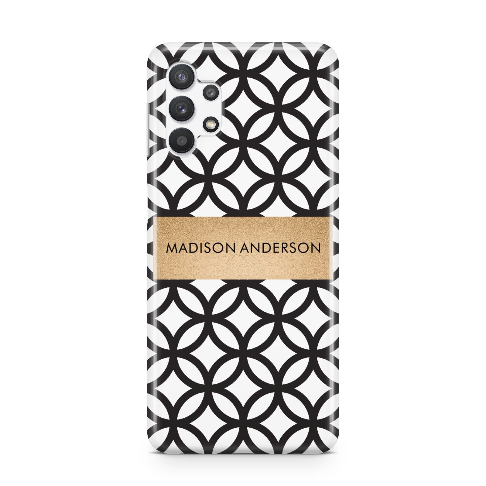 Personalised Geometric Name Or Initials Custom Samsung A32 5G Case