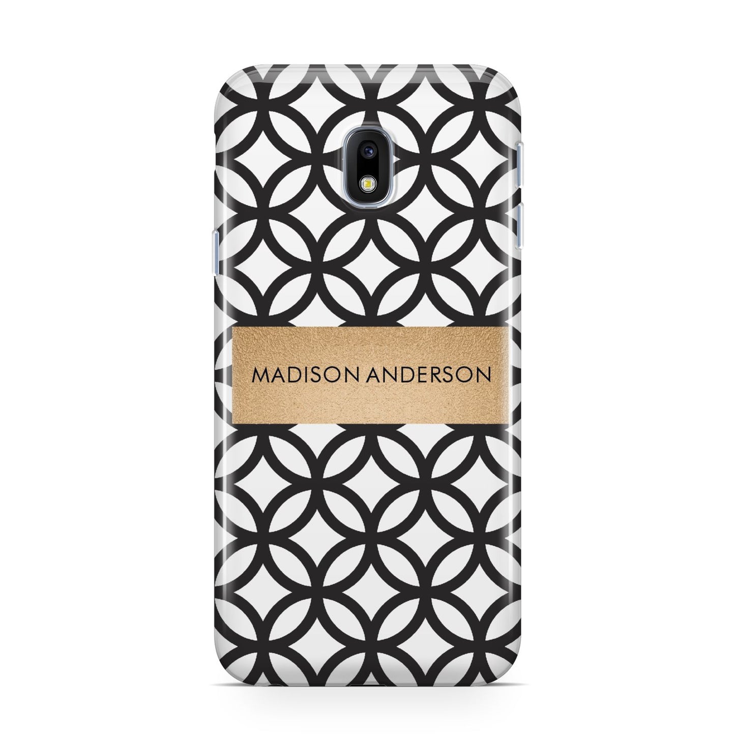 Personalised Geometric Name Or Initials Custom Samsung Galaxy J3 2017 Case