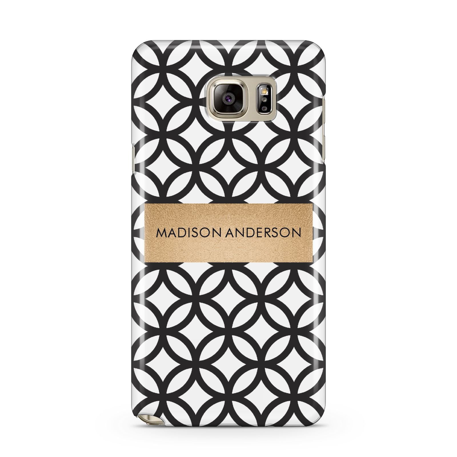 Personalised Geometric Name Or Initials Custom Samsung Galaxy Note 5 Case