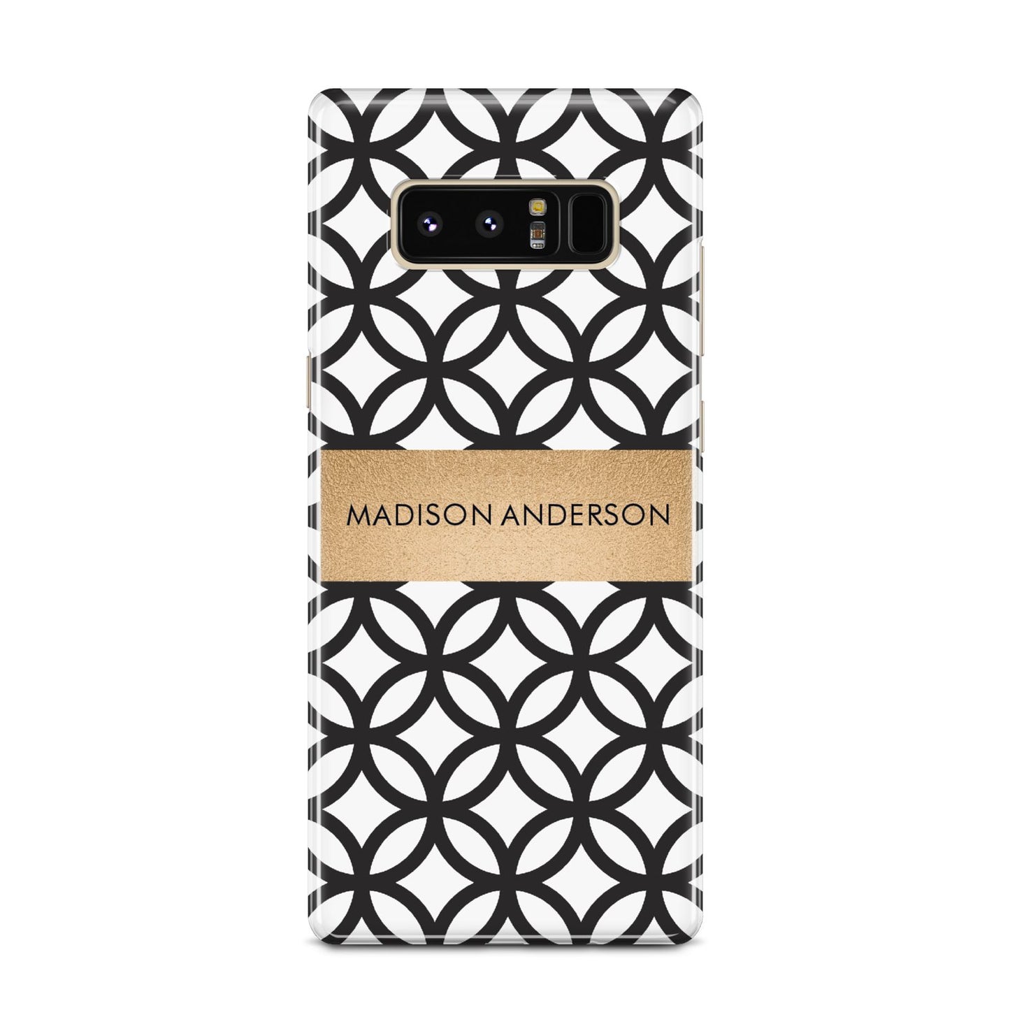 Personalised Geometric Name Or Initials Custom Samsung Galaxy Note 8 Case