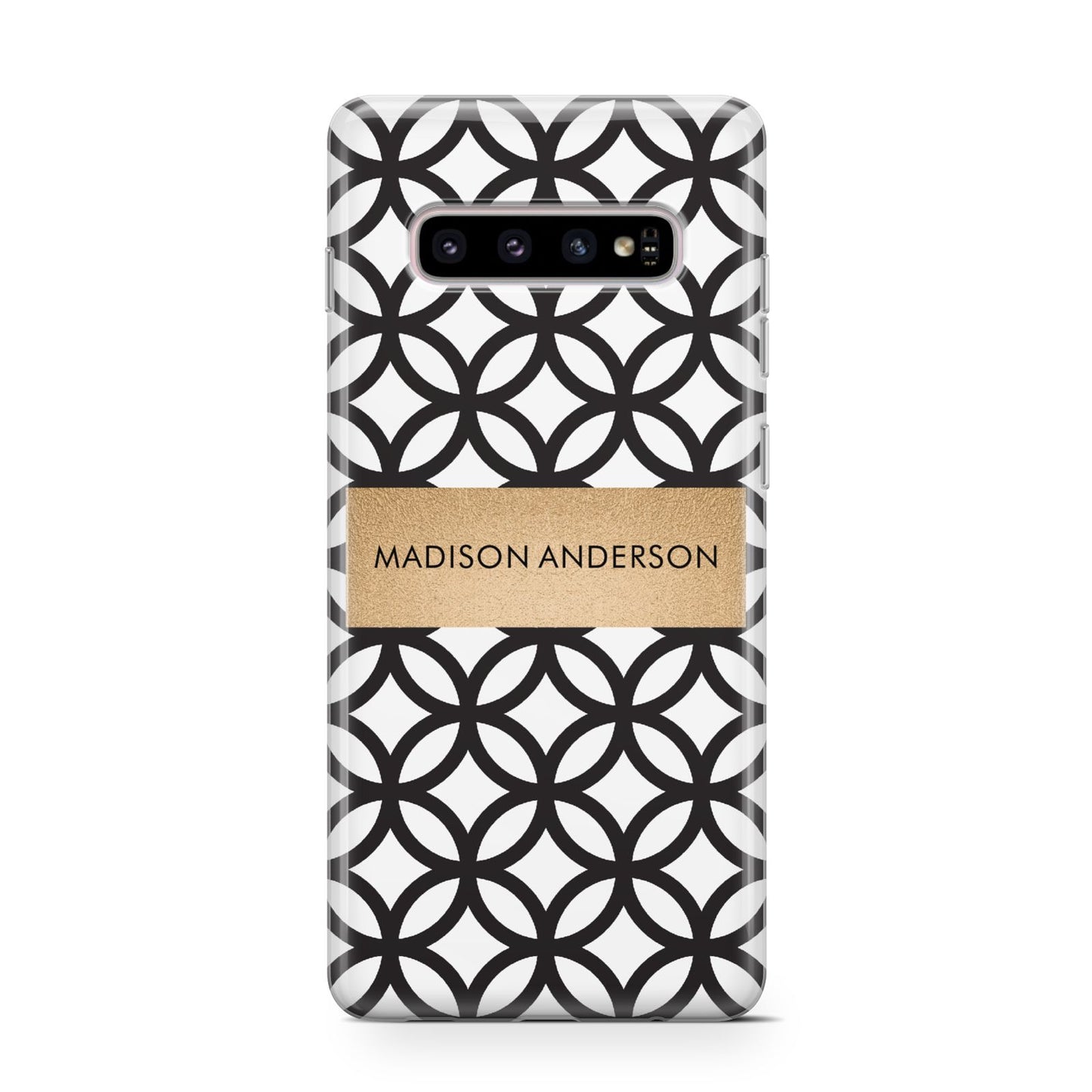 Personalised Geometric Name Or Initials Custom Samsung Galaxy S10 Case