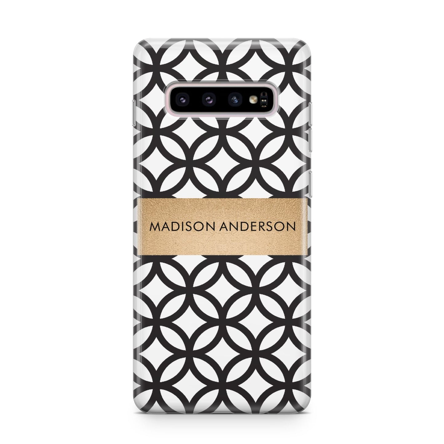 Personalised Geometric Name Or Initials Custom Samsung Galaxy S10 Plus Case