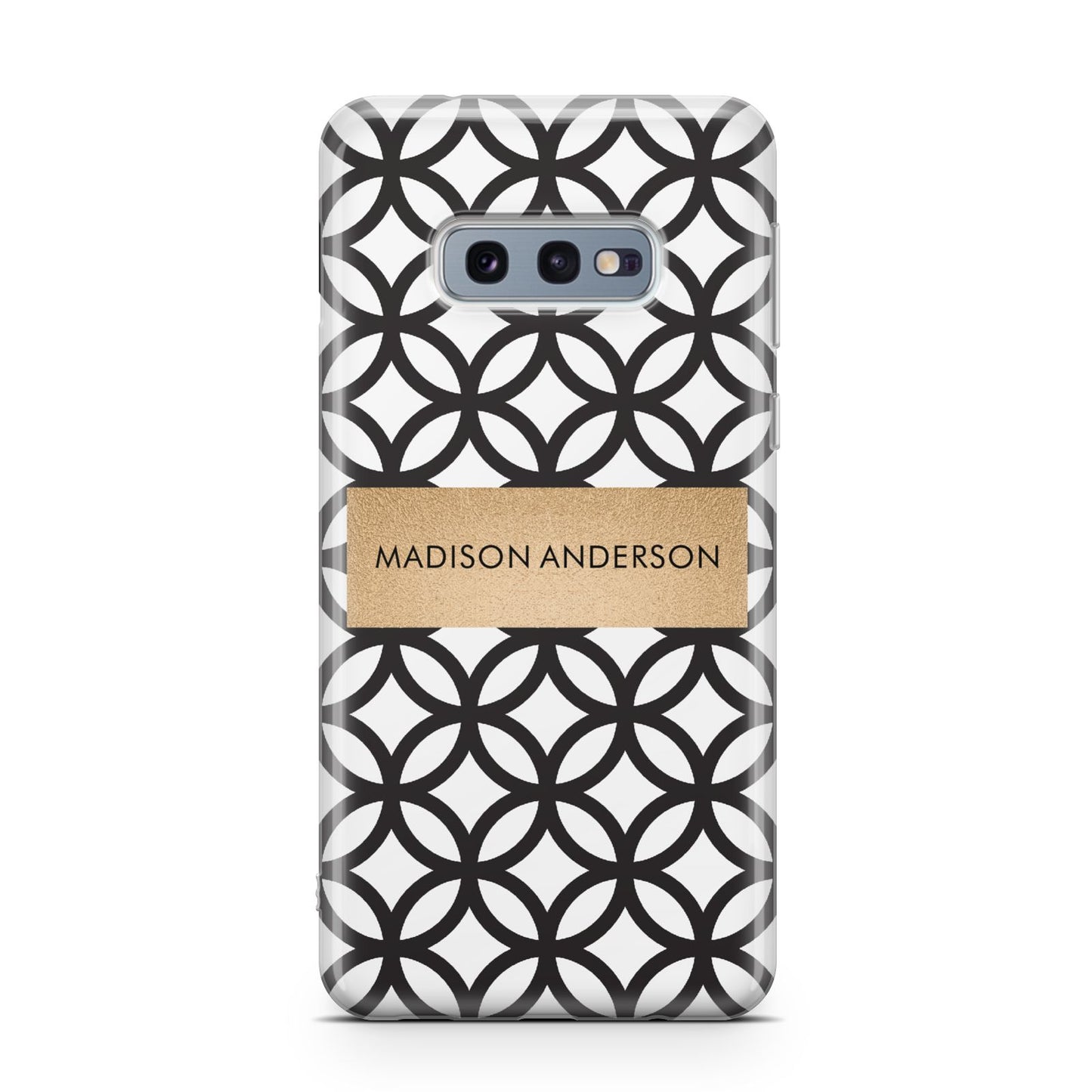 Personalised Geometric Name Or Initials Custom Samsung Galaxy S10E Case