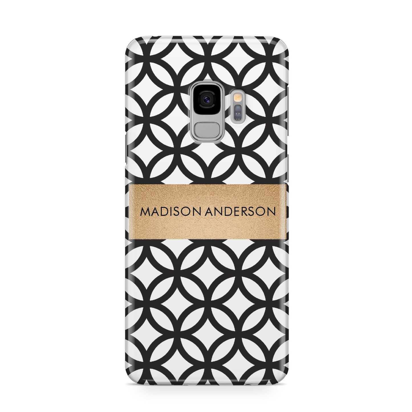 Personalised Geometric Name Or Initials Custom Samsung Galaxy S9 Case