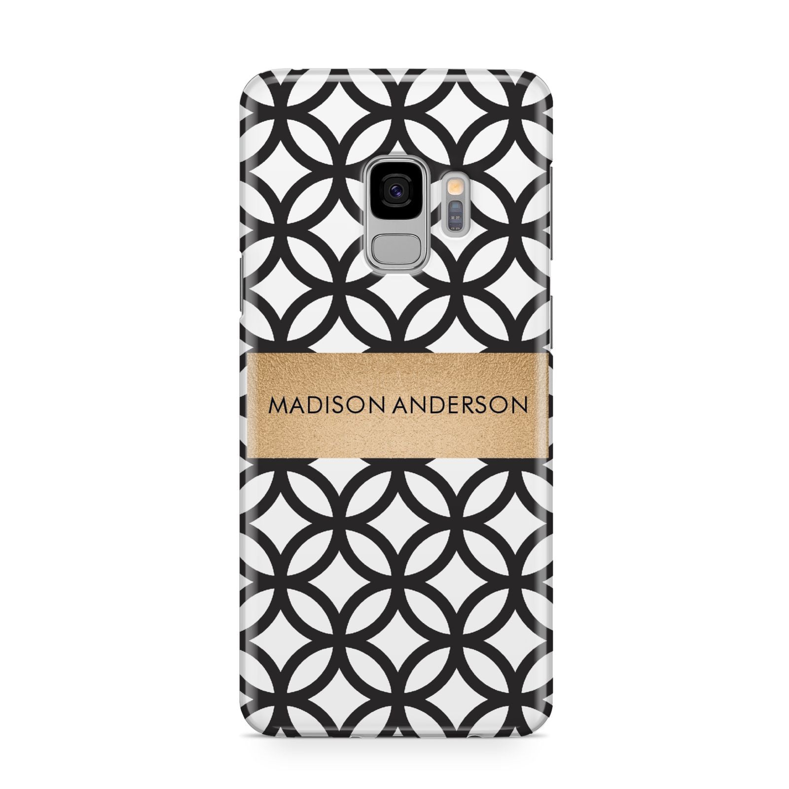 Personalised Geometric Name Or Initials Custom Samsung Galaxy S9 Case