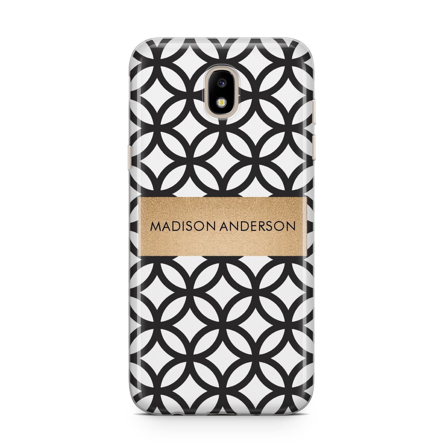 Personalised Geometric Name Or Initials Custom Samsung J5 2017 Case