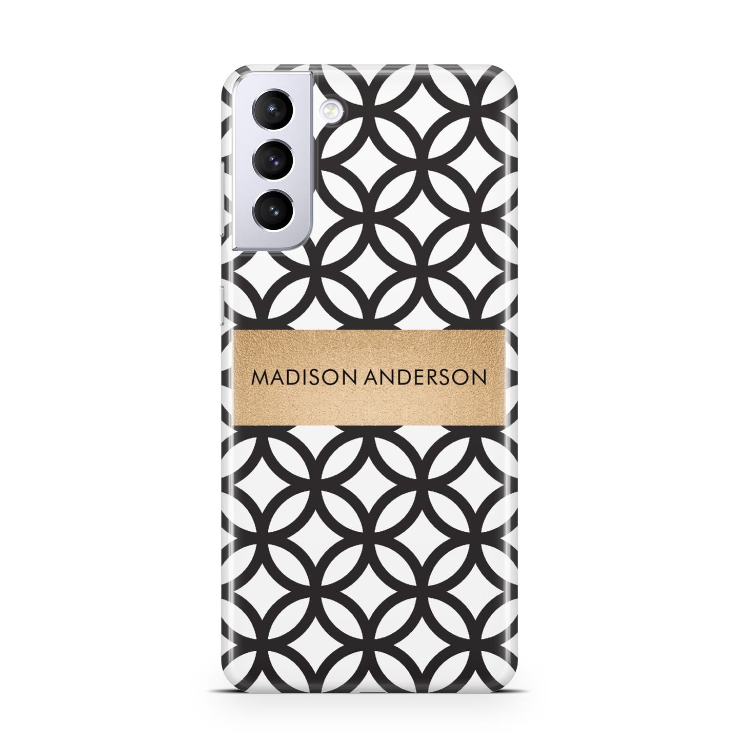 Personalised Geometric Name Or Initials Custom Samsung S21 Plus Case