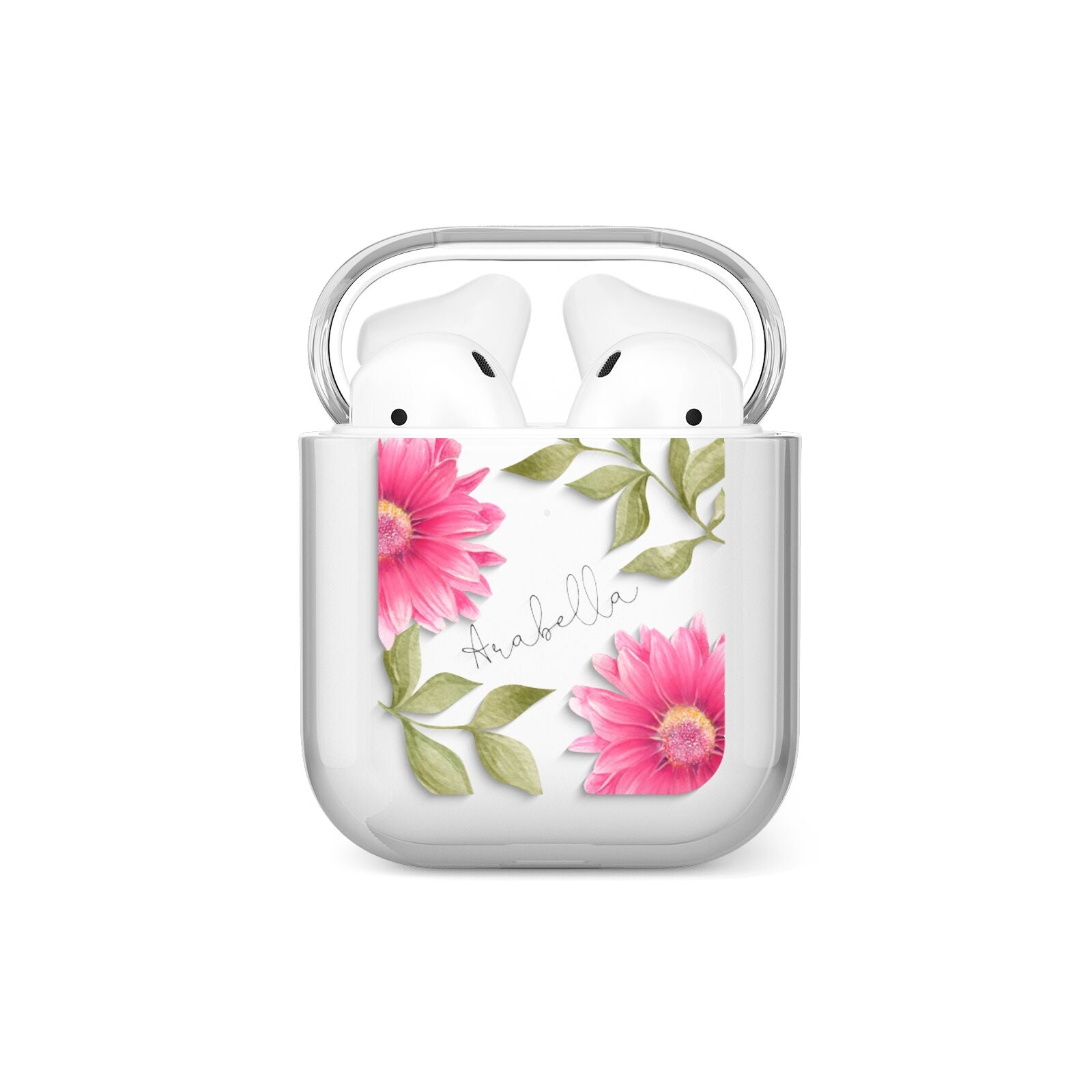 Personalised Gerbera Daisy AirPods Case