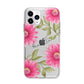 Personalised Gerbera Daisy Apple iPhone 11 Pro in Silver with Bumper Case