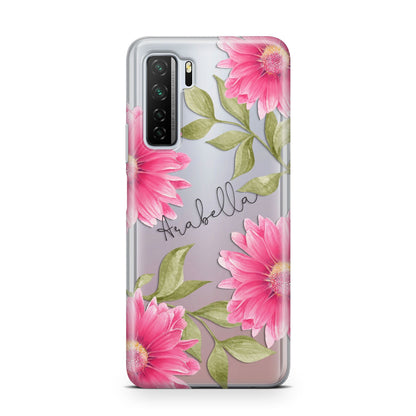 Personalised Gerbera Daisy Huawei P40 Lite 5G Phone Case