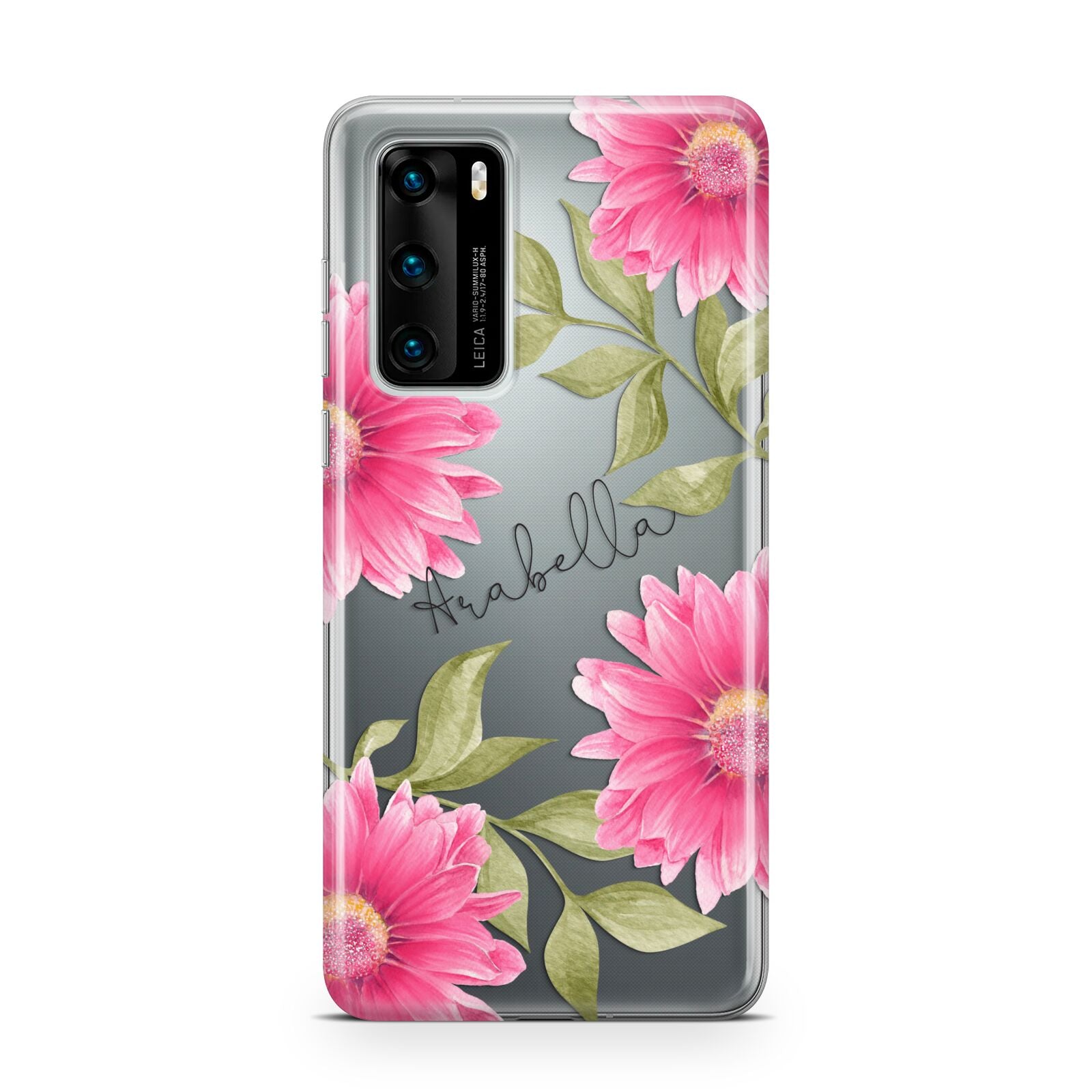 Personalised Gerbera Daisy Huawei P40 Phone Case