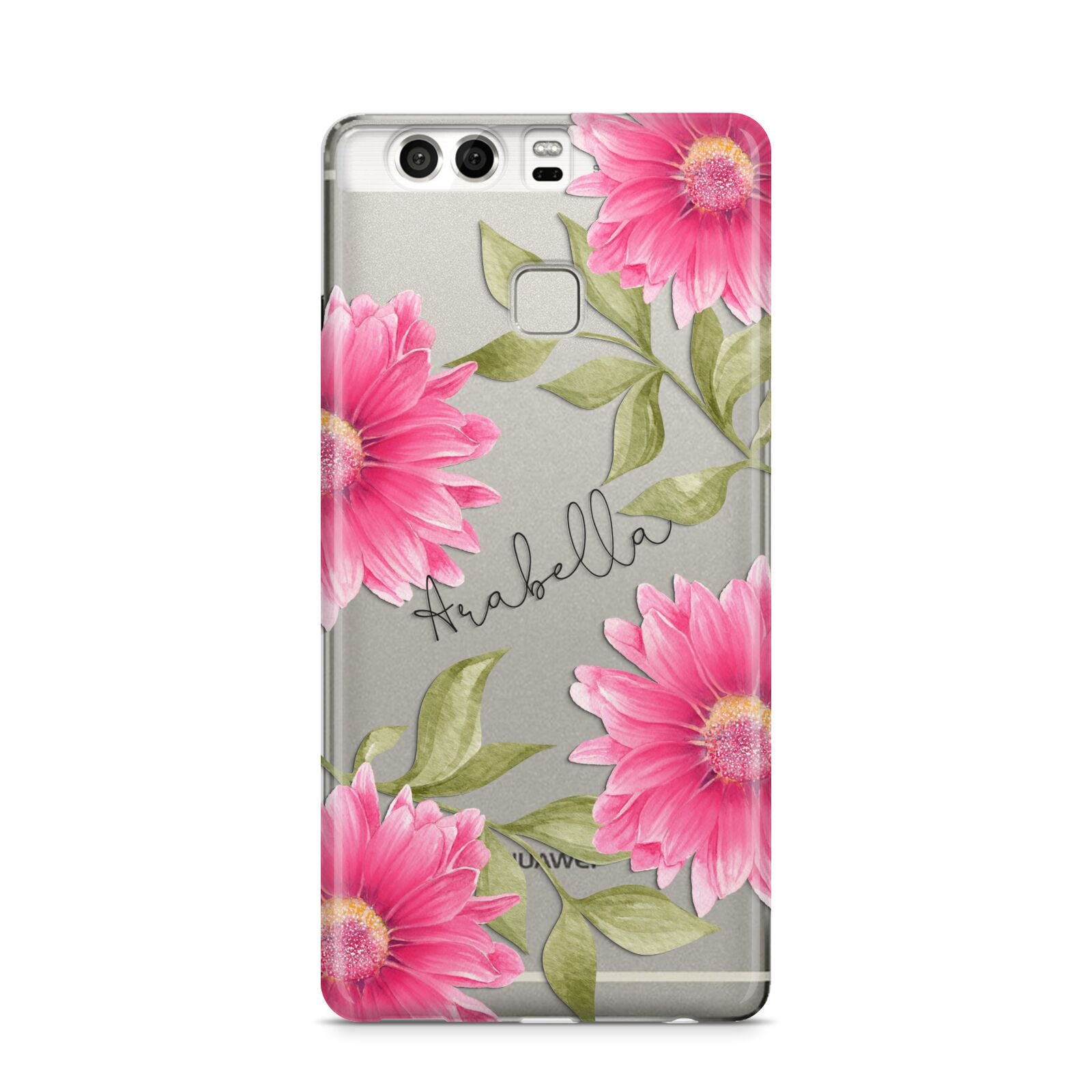 Personalised Gerbera Daisy Huawei P9 Case