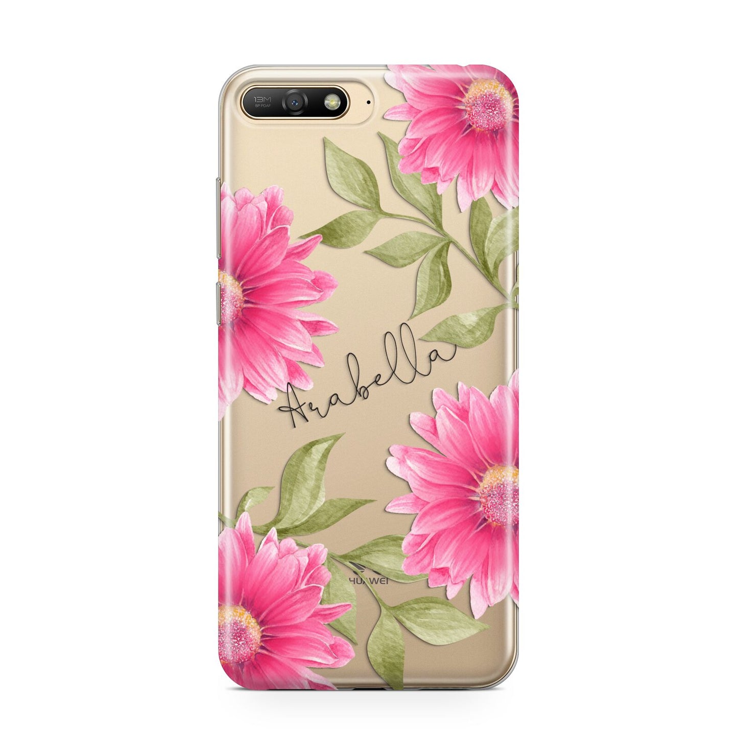 Personalised Gerbera Daisy Huawei Y6 2018