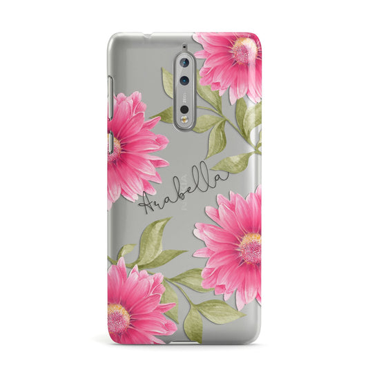 Personalised Gerbera Daisy Nokia Case