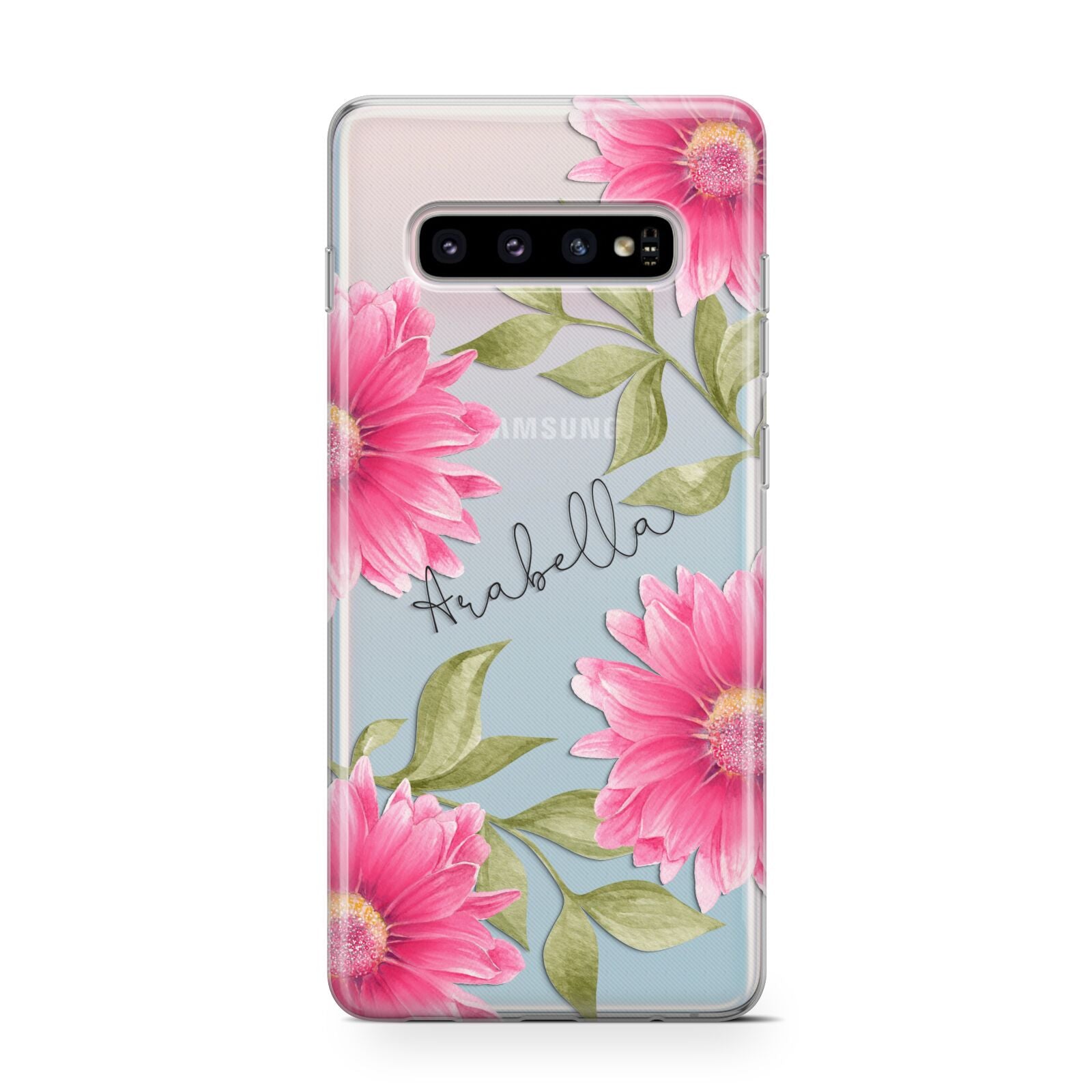 Personalised Gerbera Daisy Protective Samsung Galaxy Case