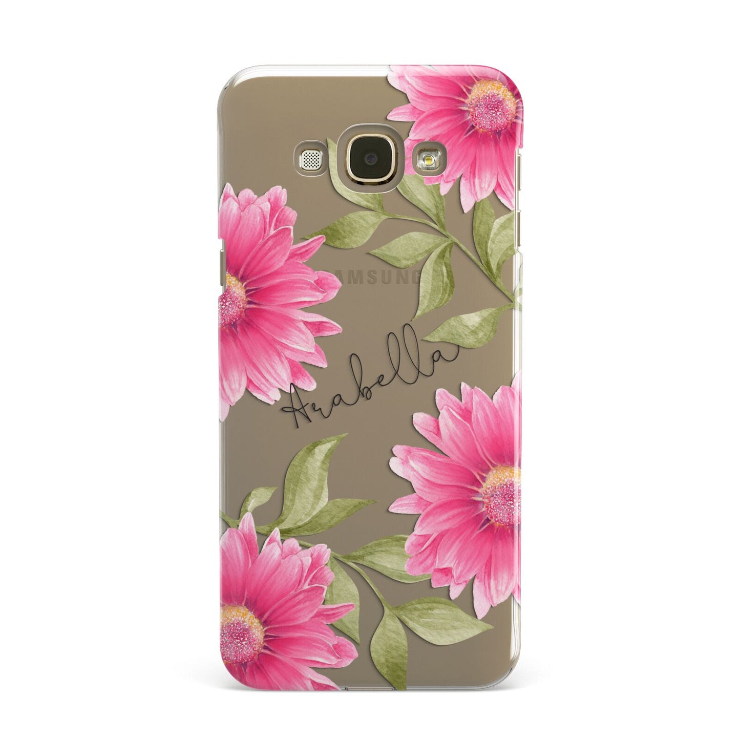 Personalised Gerbera Daisy Samsung Galaxy A8 Case