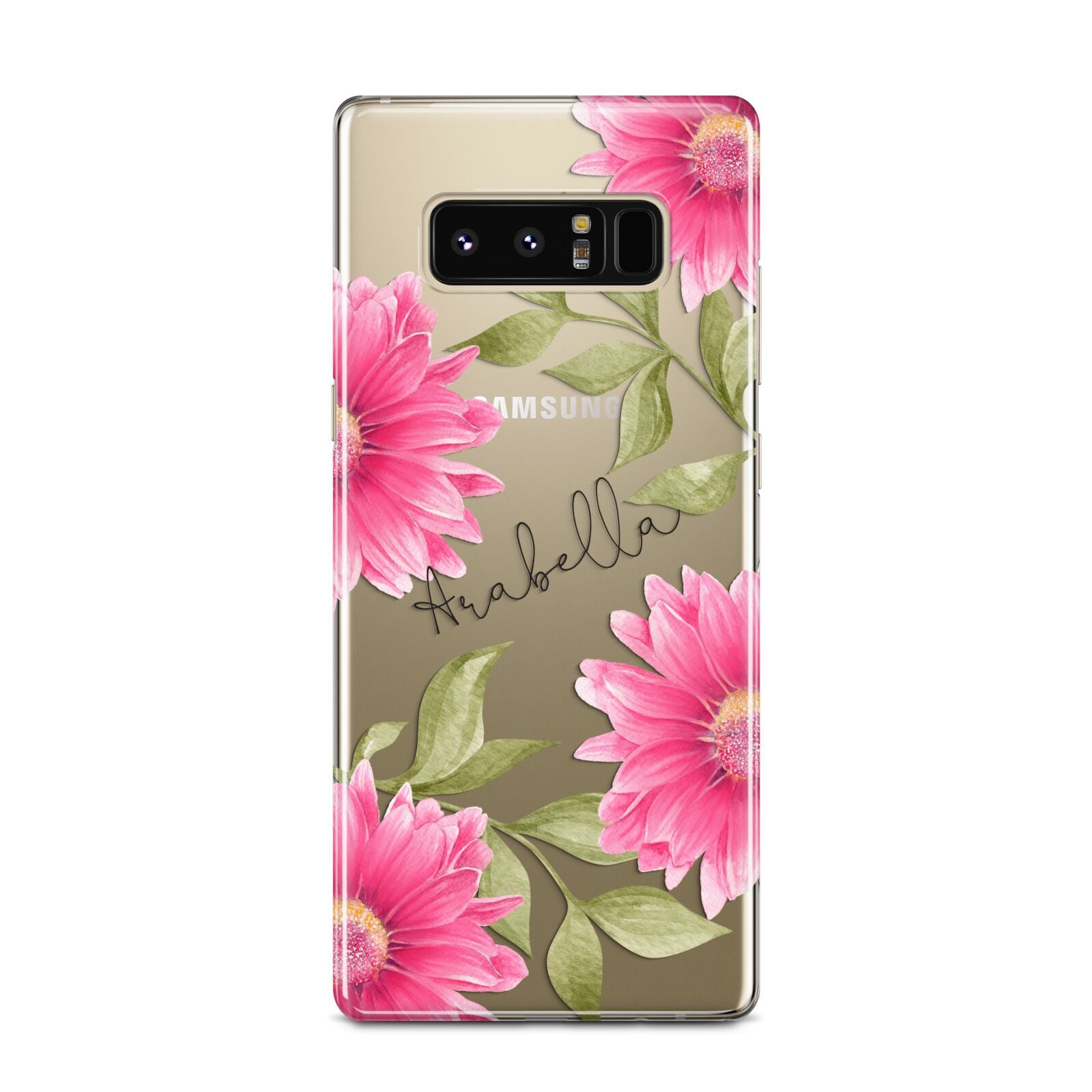 Personalised Gerbera Daisy Samsung Galaxy Note 8 Case