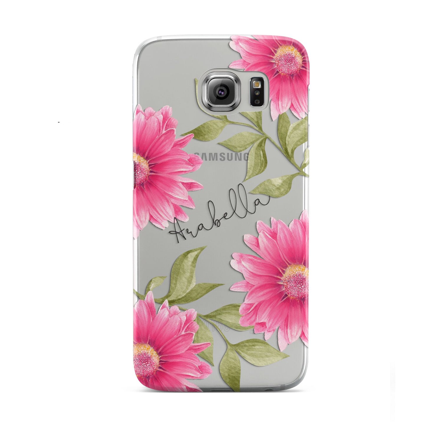 Personalised Gerbera Daisy Samsung Galaxy S6 Case