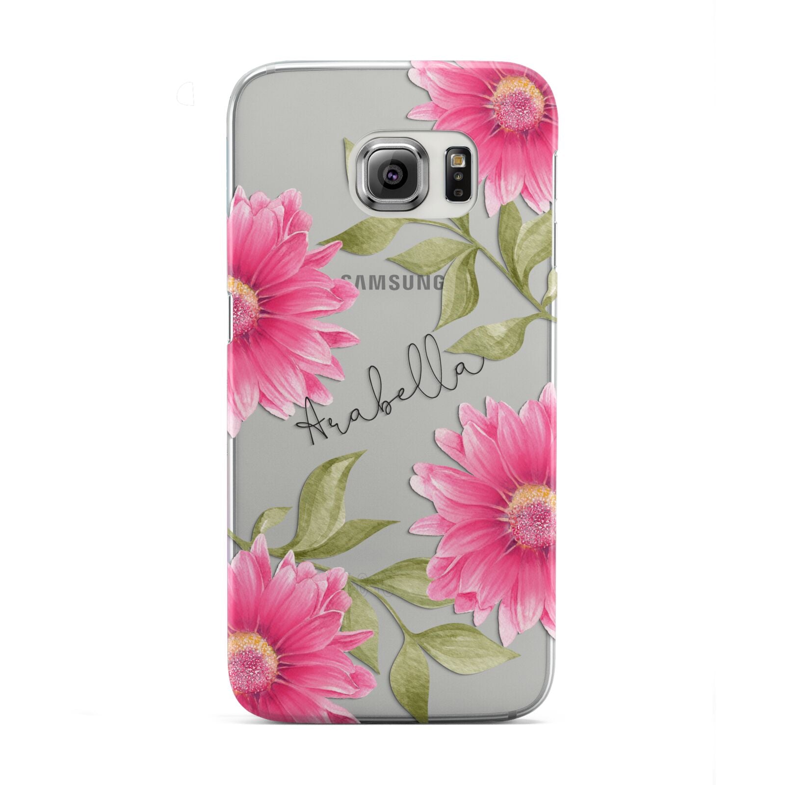 Personalised Gerbera Daisy Samsung Galaxy S6 Edge Case