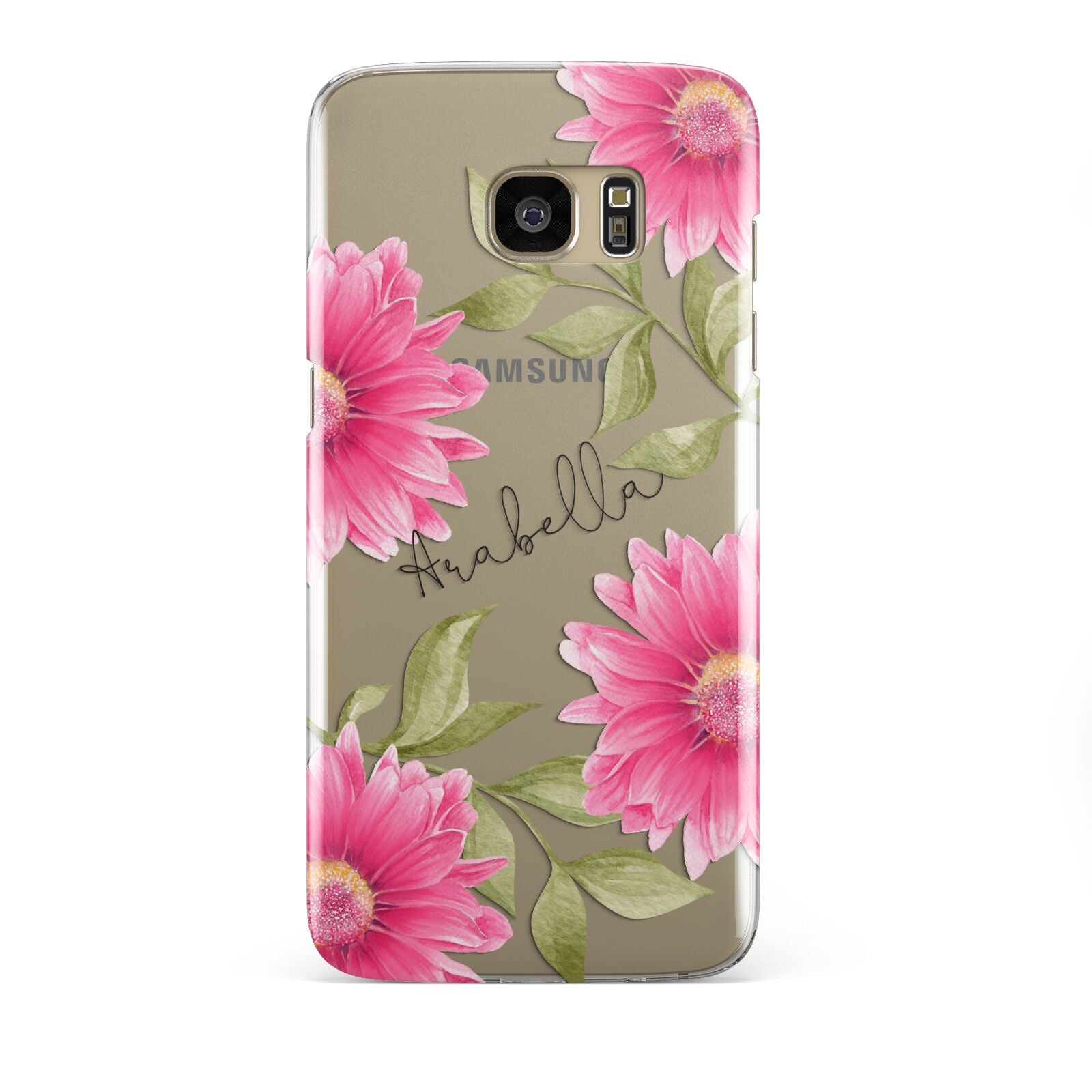 Personalised Gerbera Daisy Samsung Galaxy S7 Edge Case