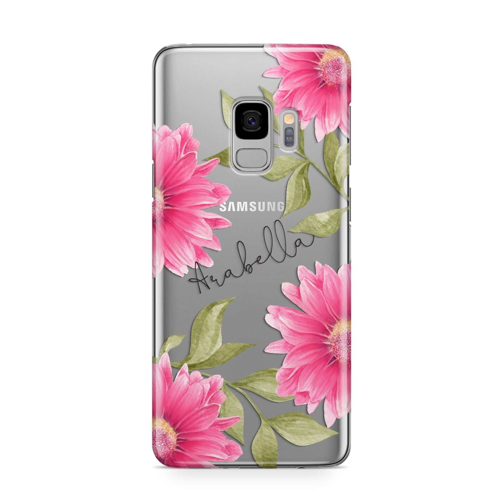 Personalised Gerbera Daisy Samsung Galaxy S9 Case