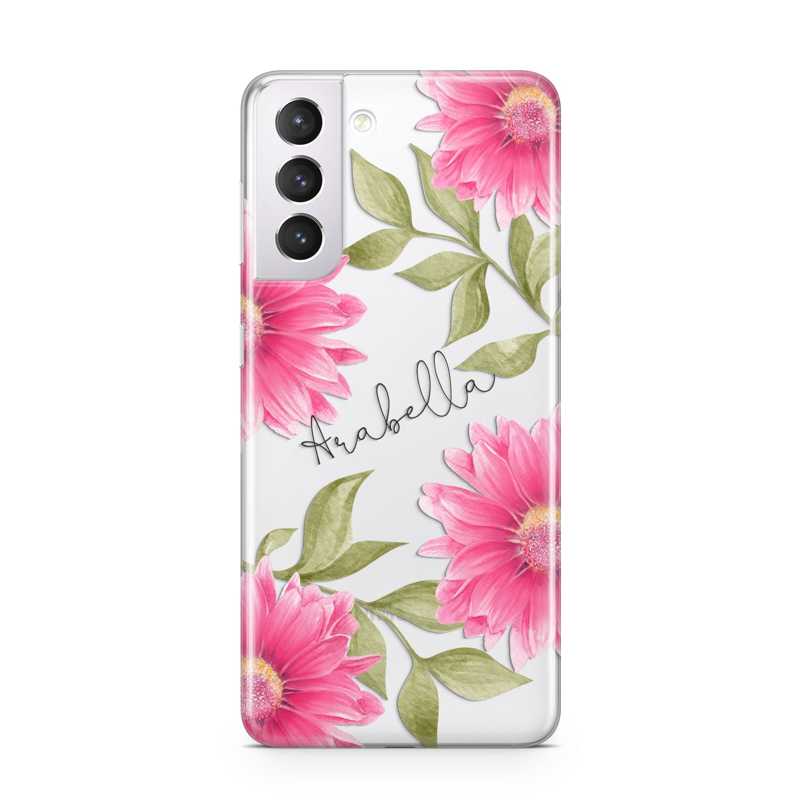 Personalised Gerbera Daisy Samsung S21 Case